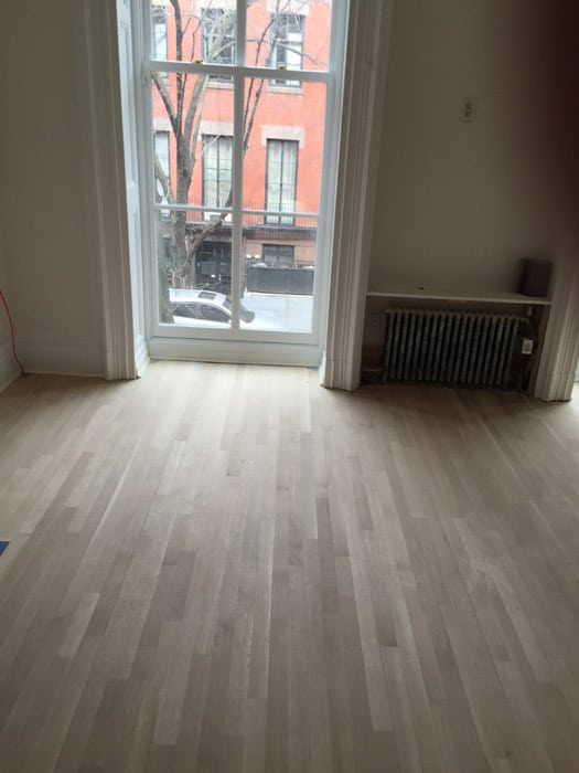 sanded and smooth wood floor