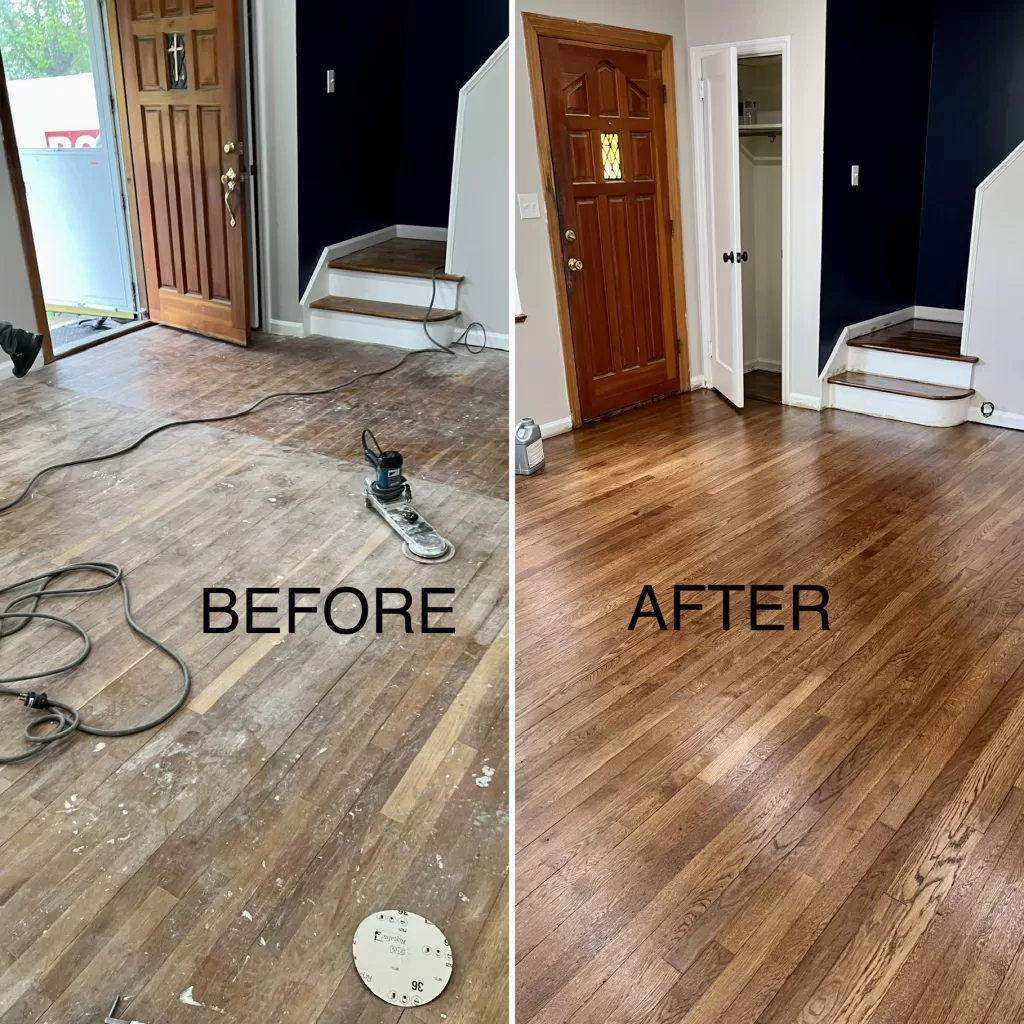 hardwood floor refinishing discount